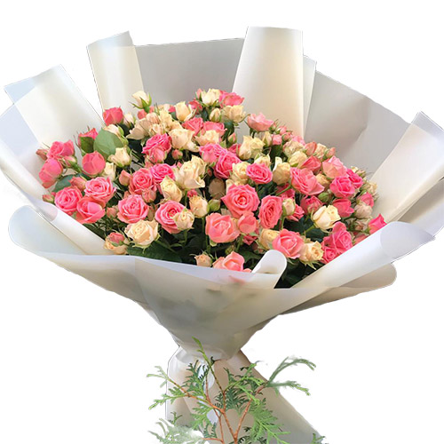 Фото товара 33 кустовые розы в Кривом Роге