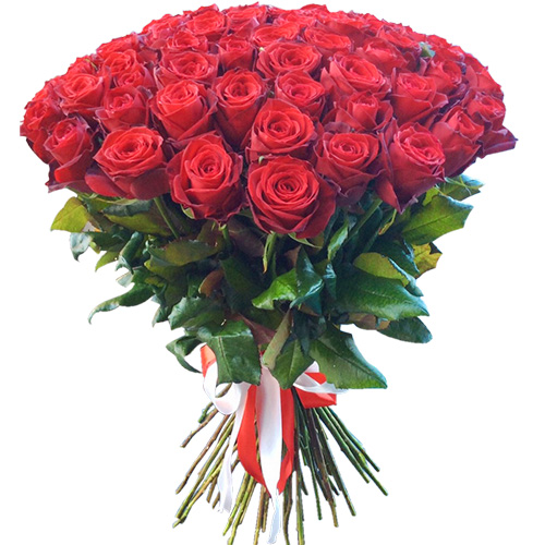 Фото товара 51 красная роза в Кривом Роге