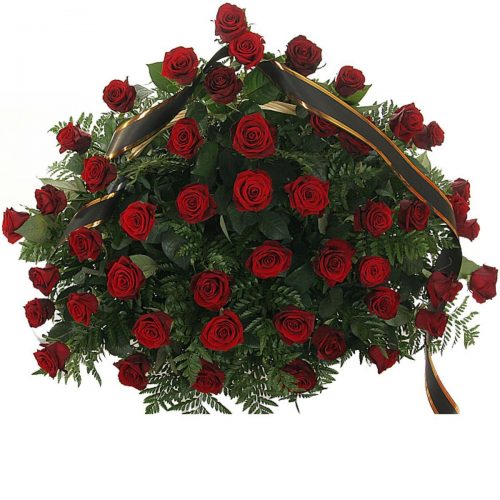 Фото товара 70 красных роз в корзине в Кривом Роге