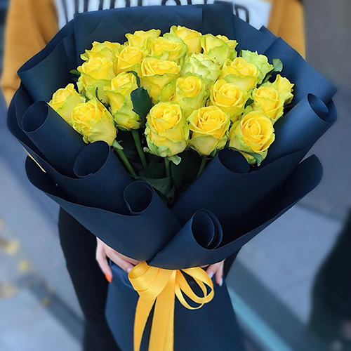 Фото товара Траурный букет жёлтых роз в Кривом Роге