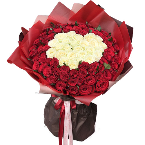 Фото товара 151 троянда серцем в Кривом Роге