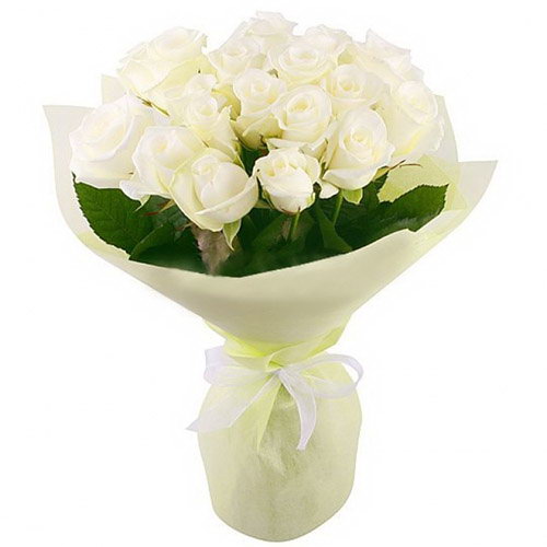 Фото товара 19 белых роз в Кривом Роге