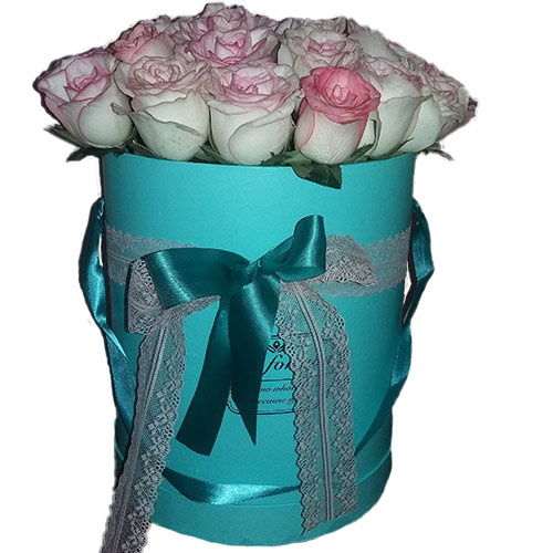 Фото товара 21 роза "Джумилия" в коробке в Кривом Роге