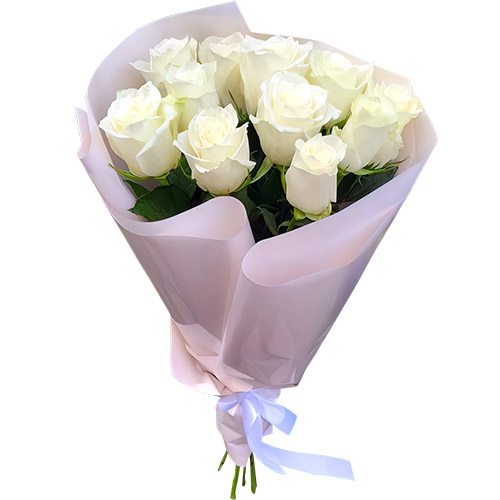 Фото товара 11 белых роз в Кривом Роге