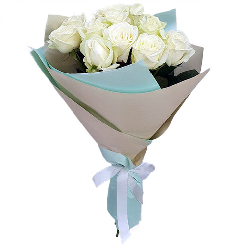 Фото товара Букет білих троянд (11 шт) в Кривом Роге