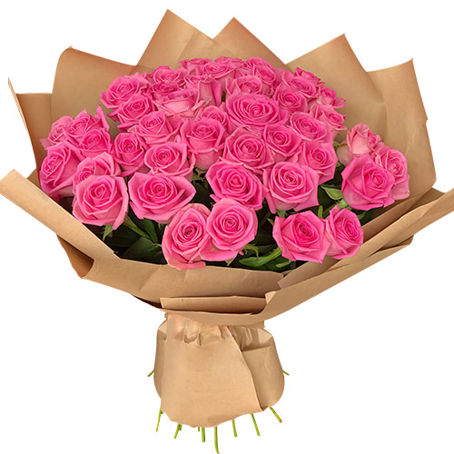 Фото товара Букет рожевих троянд - 51 шт в Кривом Роге